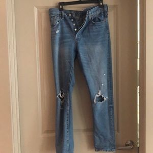 Levi’s distressed old hang outs skinny jeans